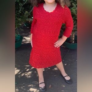 Girls 7/8 sparkly sweater dress